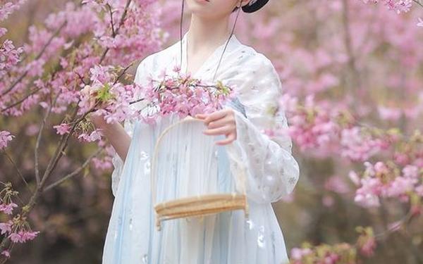 汉服女装齐胸襦裙喷水网站,汉服美人